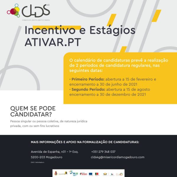 Incentivo ATIVAR.PT e Estágios ATIVAR.PT